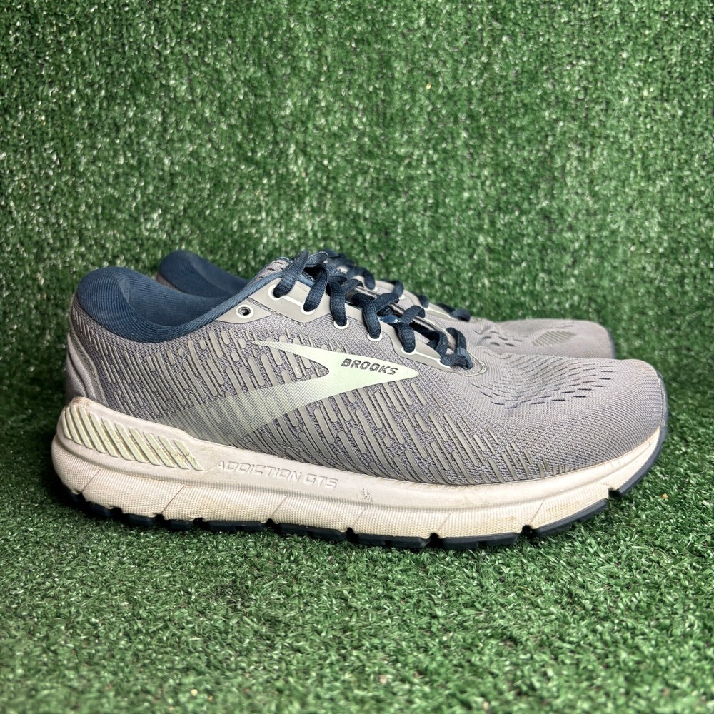 Brooks Addiction GTS 15 Supportive Running Shoes Grey Women Sz 8.5 2E Extra Wide